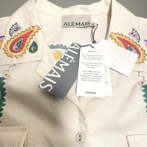 NWT ALEMAIS PEGGY MINI DRESS - SIZE US 2 - Picture 7 of 13